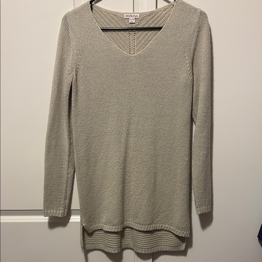 Merona Light Cream V-Neck Sweater